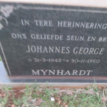 MYNHARDT Johannes George 1942-1960