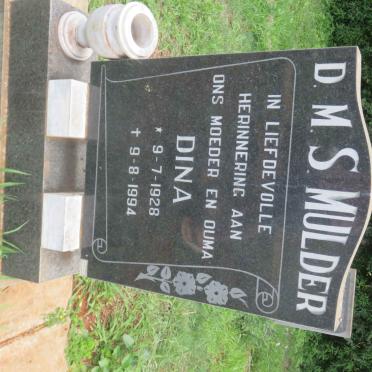 MULDER D.M.S. 1928-1994