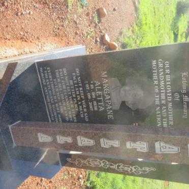 MATLALA Makgapane Aletta 1936-2017