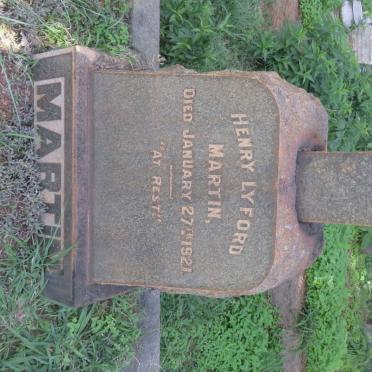 MARTIN Henry Lyford -1921