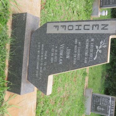 NEUHOFF John Vermaak 1923-1994