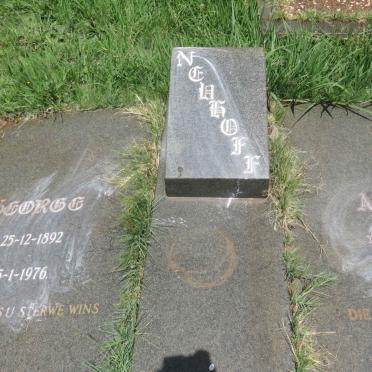 NEUHOFF George 1892-1976 &amp; Alida 1893-1974