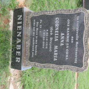 NIENABER Anna Cornelia Maria nee DREYER 1916-2004
