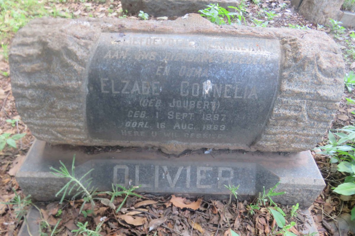 OLIVIER Elsabe Cornelia nee JOUBERT 1897-1963