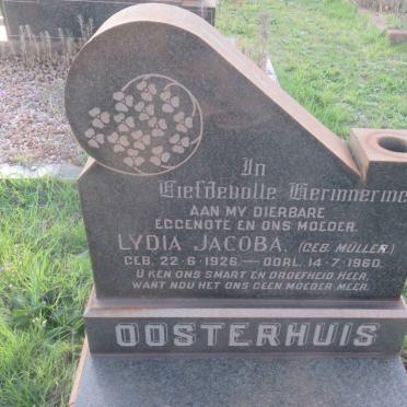 OOSTERHUIS Lydia Jacoba nee MULLER 1926-1960