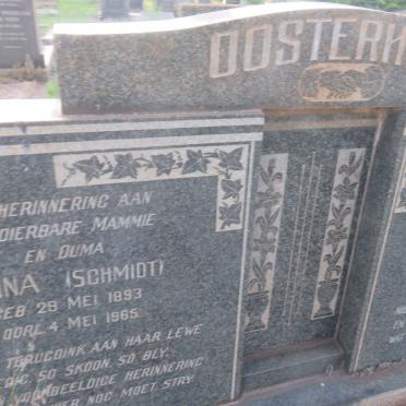 OOSTERHUIS Willem Johannes 1889-1954 &amp; Anna SCHMIDT 1893-1965