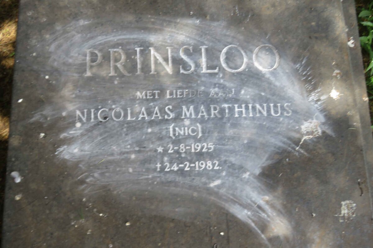 PRINSLOO Nicolaas Marthinus 1925-1982
