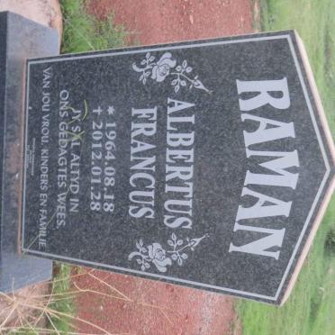 RAMAN Albertus Francus 1964-2012