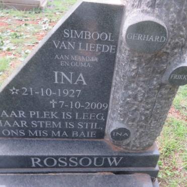 ROSSOUW Ina 1927-2009