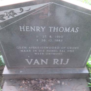 RIJ Henry Thomas, van 1910-1983