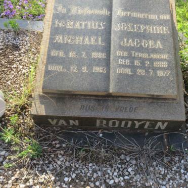 ROOYEN Ignatius Michael, van 1886-1963 &amp; Josephine Jacoba TERBLANCHE 1888-1977