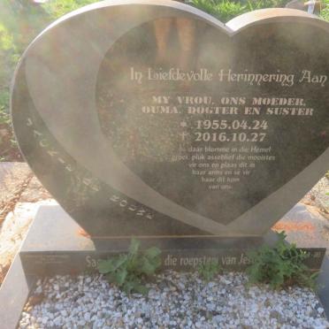 ROUWE Jackie, de 1955-2016