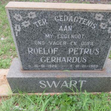 SWART Roelof Petrus Gerhardus 1926-1989