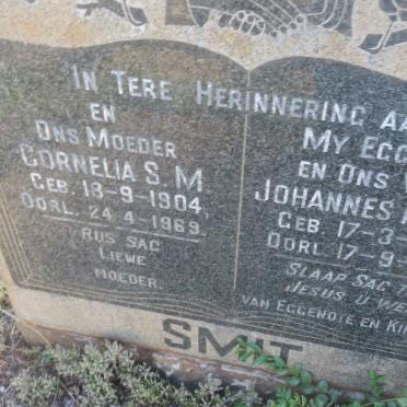SMIT Johannes H. 1904-1950 &amp; Cornelia S.M. 1904-1969