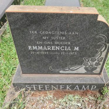 STEENEKAMP Emmarencia M. 1893-1973