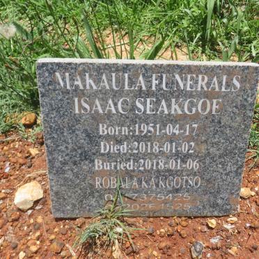SEAKGOE Isaac 1951-2018