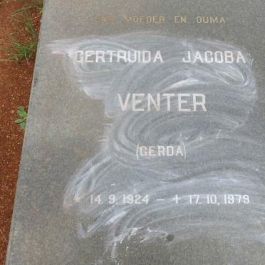 VENTER Gertruida Jacoba 1924-1979
