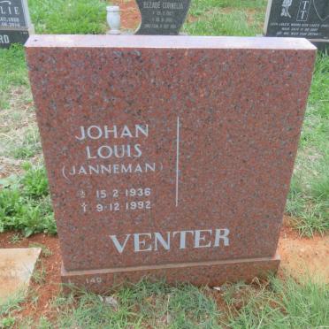 VENTER Johan Louis 1936-1992