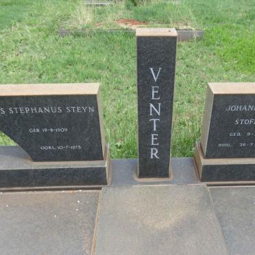 VENTER Louis Stephanus Steyn 1909-1975 &amp; Johanna Stephanus Stoffelina 1911-1995