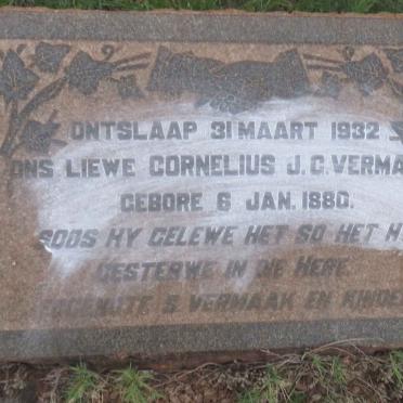 VERMAAK Cornelius J.C. 1880-1932