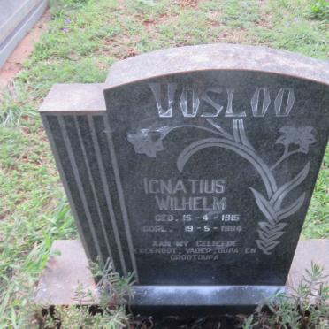 VOSLOO Ignatius Wilhelm 1915-1984