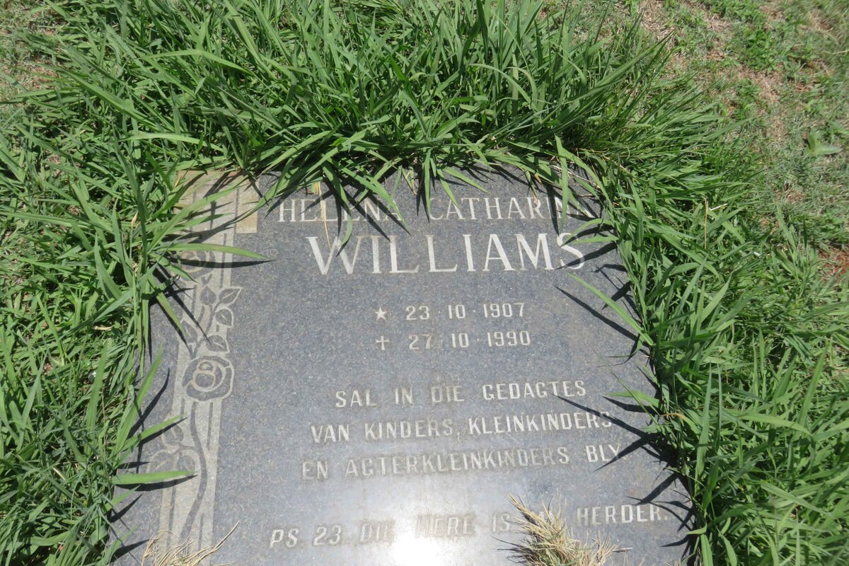 WILLIAMS Helena Catharina 1907-1990