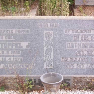 AHLERS Christoffel J. 1890-1976 &amp; Catharina E.N. VILJOEN 1890-1957