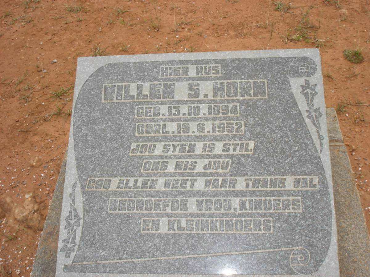 HORN Willem S. 1894-1952