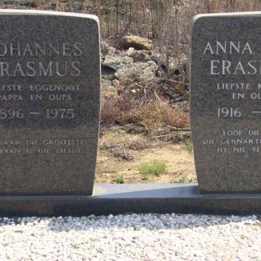 ERASMUS Johannes 1896-1975 &amp; Anna M.C.L. 1916-1981