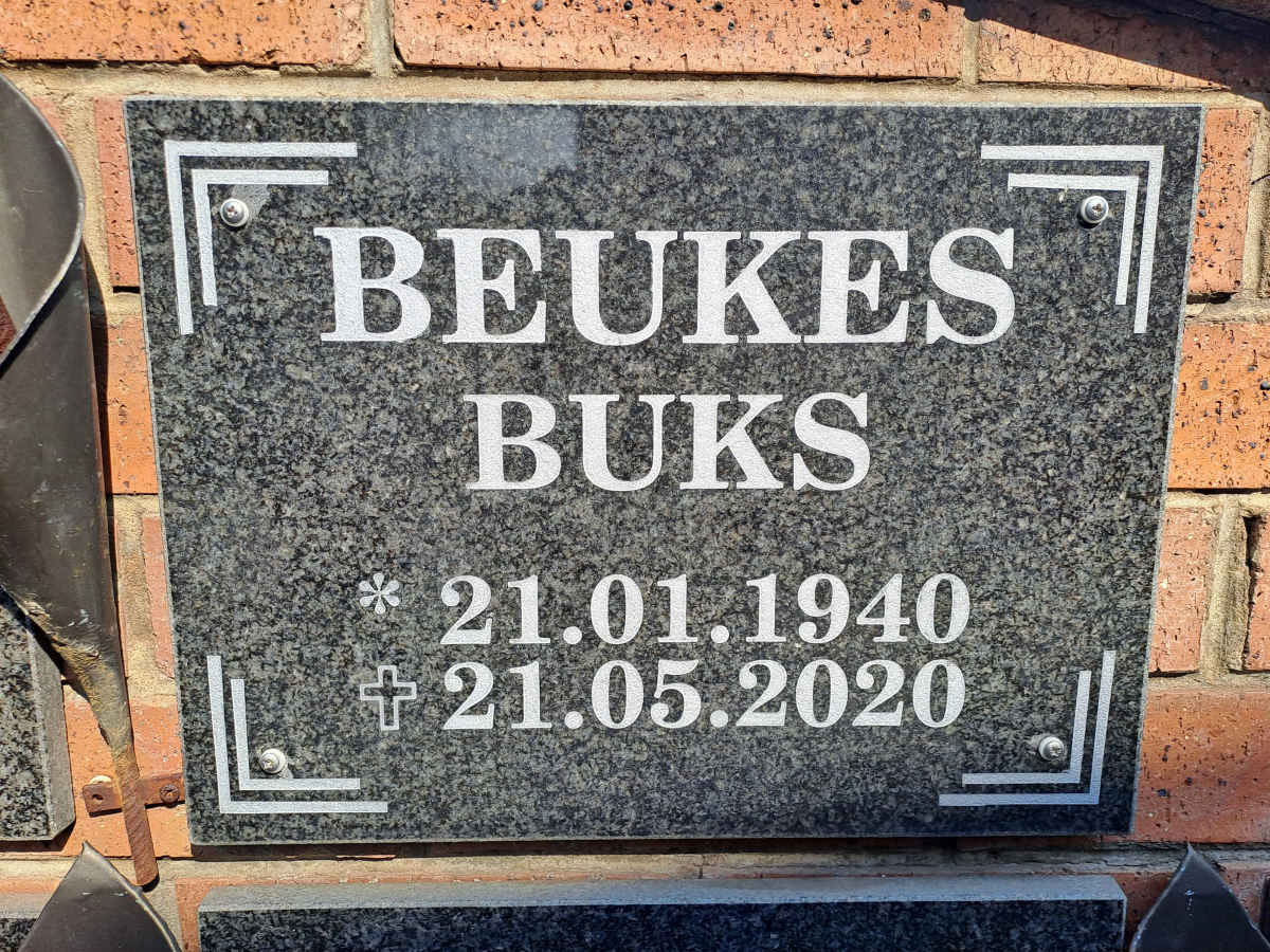 BEUKES Buks 1940-2020