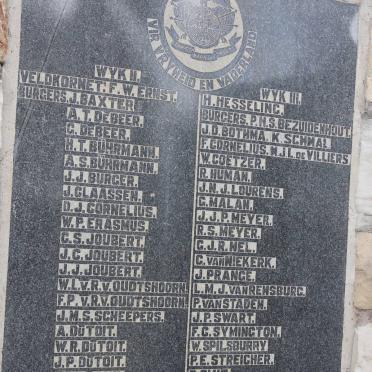 4. Gedenkplaat Wyke II &amp; III