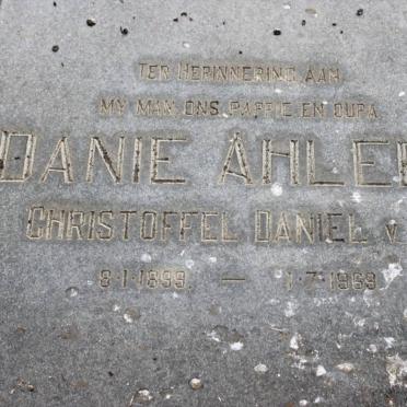 AHLERS Christoffel Daniel v.W 1899-1969