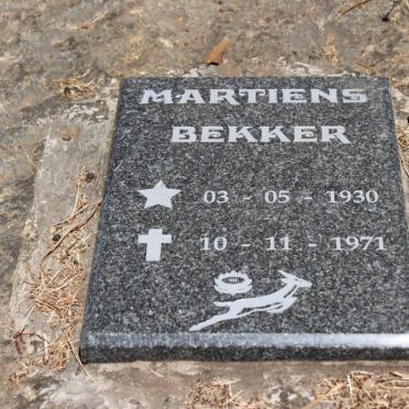 BEKKER Martiens 1930-1971