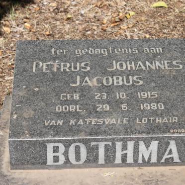 BOTHMA Petrus Johannes Jacobus 1915-1980
