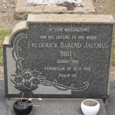 BRITS Frederick Barend Jacobus 1919-1956