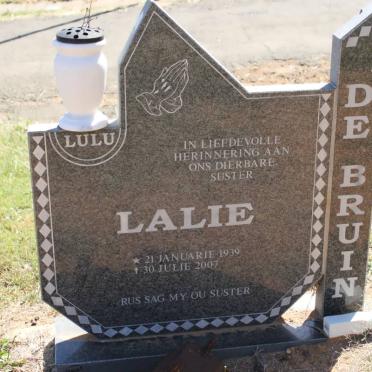 BRUIN Lalie, de 1939-2007