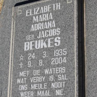 BEUKES Elizabeth Maria Adriana nee JACOBS 1935-2004