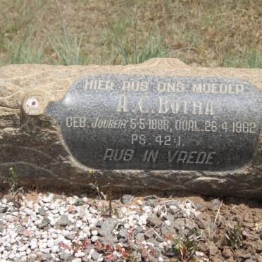 BOTHA A.C. geb JOUBERT 1886-1962