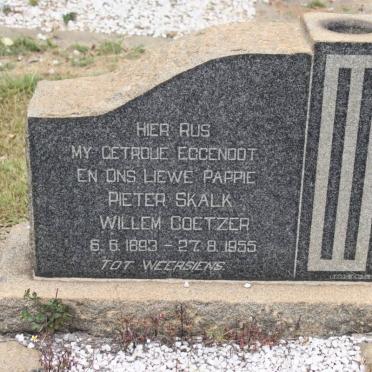 COETZER Pieter Skalk Willem 1893-1955