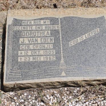 EEDEN Dorothea J., van geb CRONJE 1905-1962