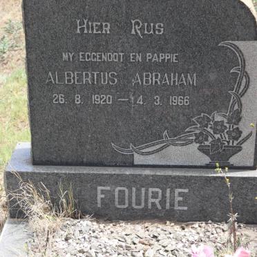FOURIE Albertus Abraham 1920-1966