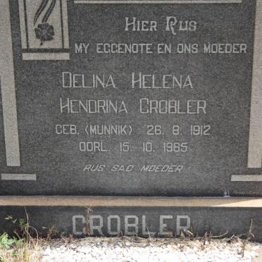 GROBLER Delina Helena Hendrina geb MUNNIK 1912-1965