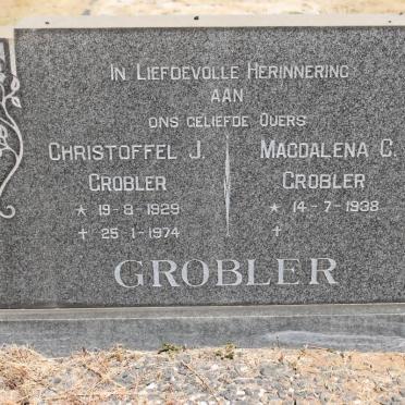 GROBLER Christoffel J. 1929-1974 &amp; Magdalena C. 1938-