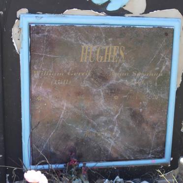 HUGHES William Gerry 1961-2002 &amp; Anna Susanna 19?1