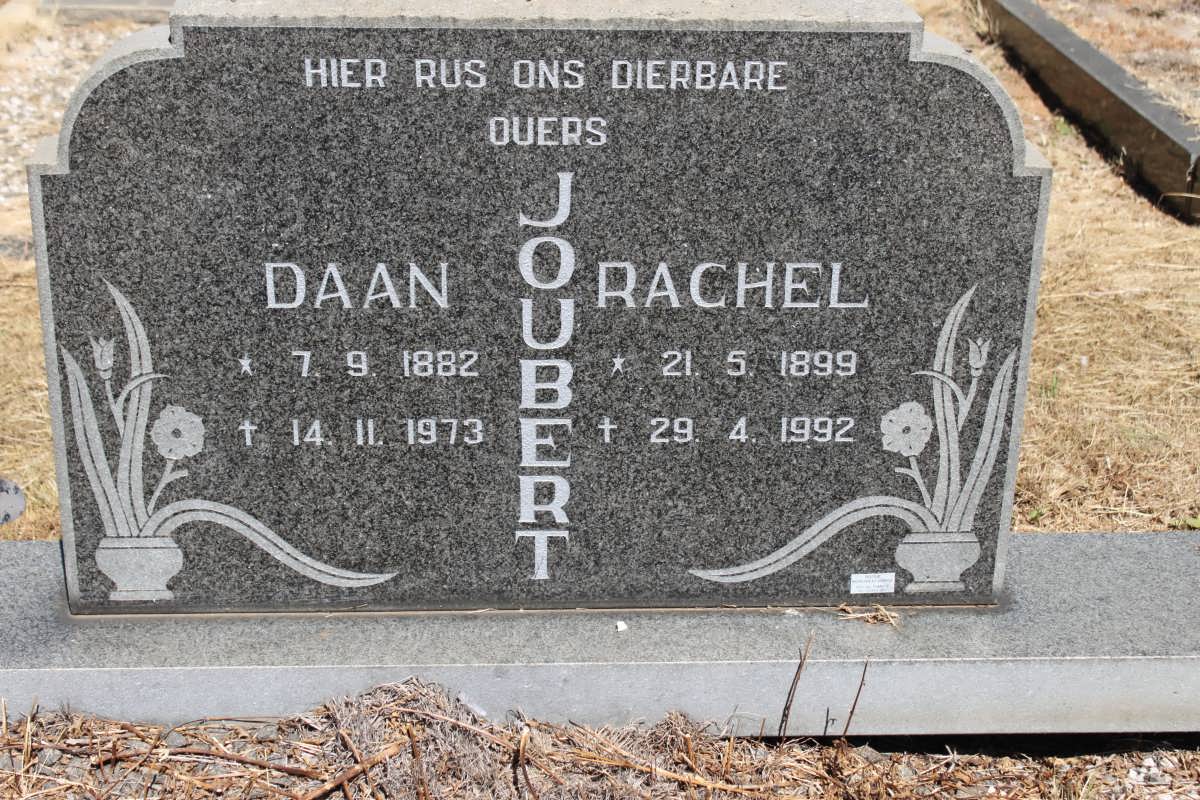 JOUBERT Daan 1882-1973 &amp; Rachel 1899-1992