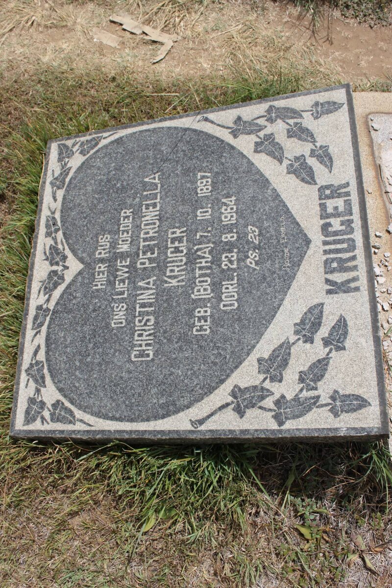 KRUGER Christina Petronella nee BOTHA 1897-1964