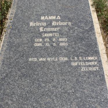 LEMMER Helena Debora geb JOOSTE 1883-1965