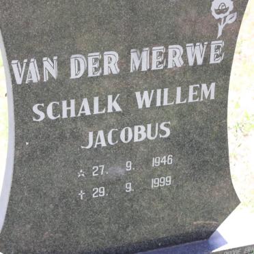 MERWE Schalk Willem Jacobus, van der 1946-1999