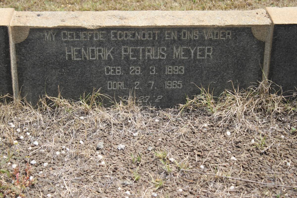 MEYER Hendrik Petrus 1893-1965