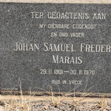 MARAIS Johan Samuel Frederick 1901-1970